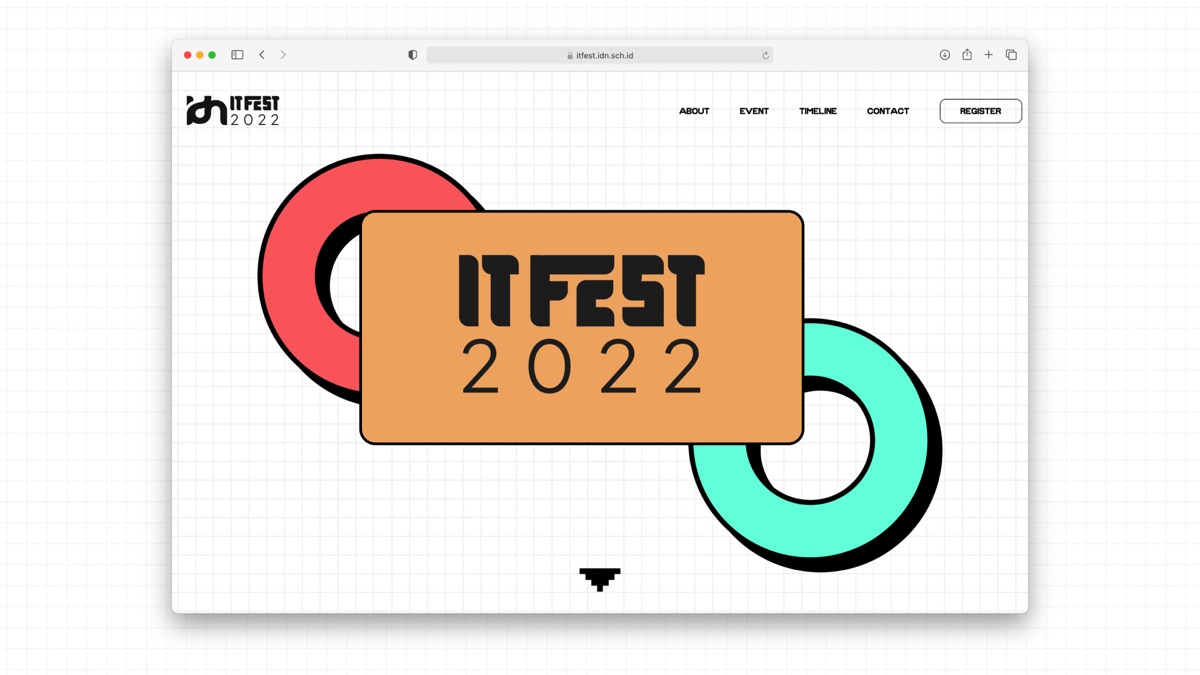 IDN ITFest website screenshot