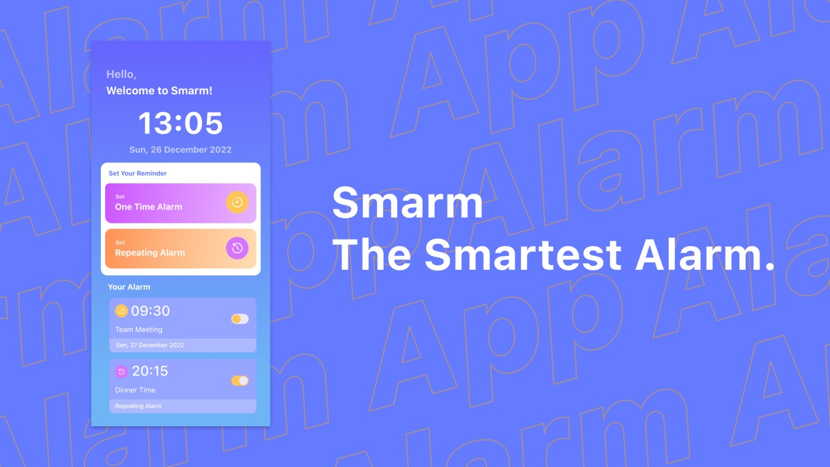 Smart Alarm Android app screenshot